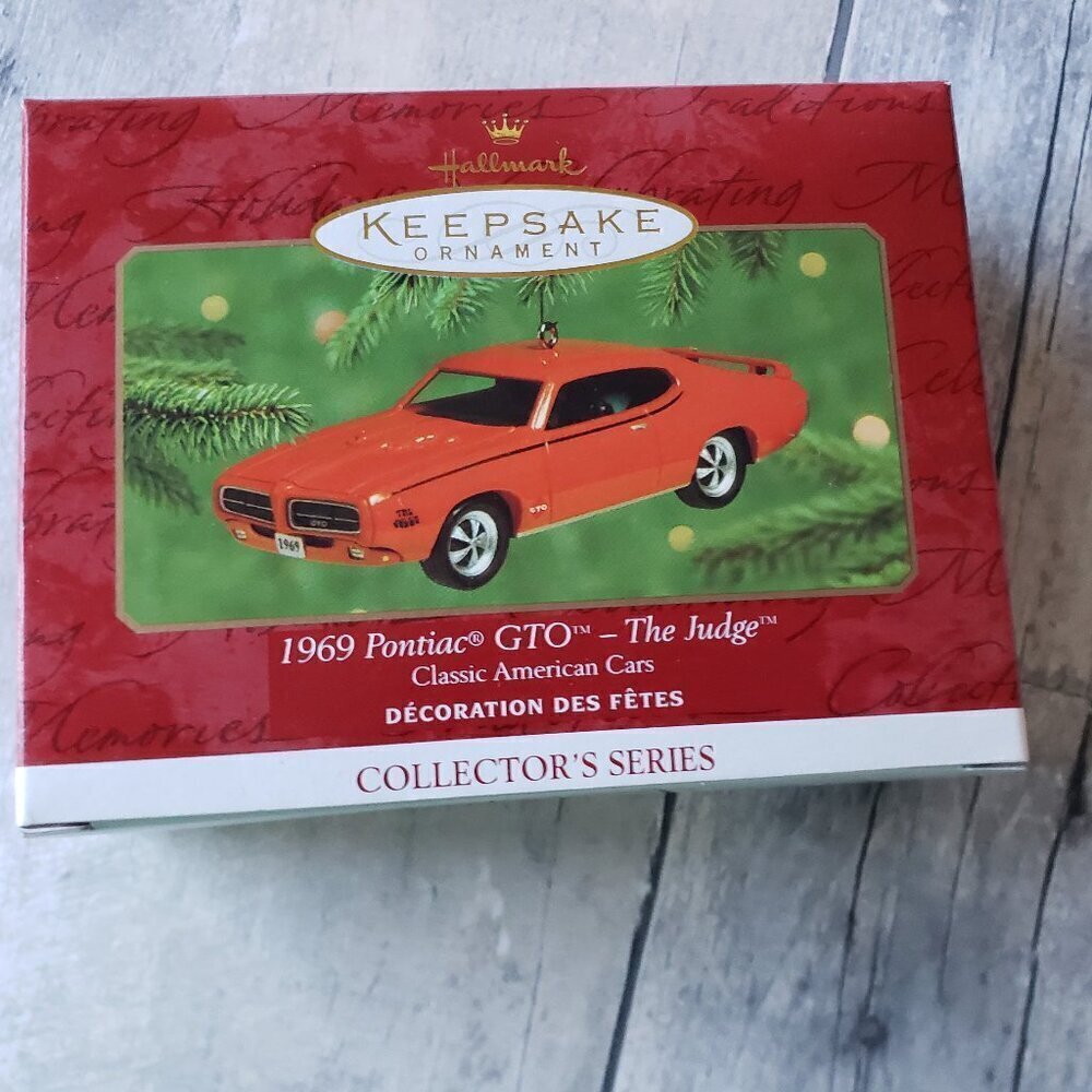 NWT - 2000 1969 Pontiac GTO-The Judge, Classic American Cars #10 Hallmark